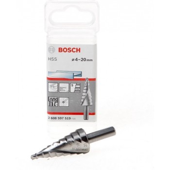 Bosch - Trappenboren HSS 4 - 20 mm, 8,0 mm, 70,5 mm
