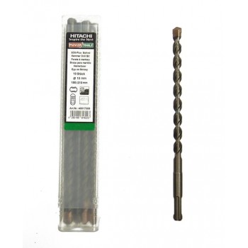 Hitachi Carbide Hammer Drill Bit SDS-Plus, diam. 10 mm 210/150 mm, 2-cutter set of 10