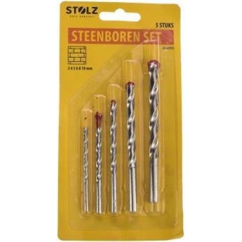 Stolz - Steenboren - Boren - Steen - 4, 5, 6, 8, 10 mm - 5 stuks