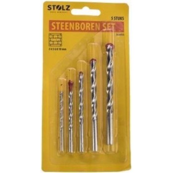 Stolz - Steenboren - Boren - Steen - 4, 5, 6, 8, 10 mm - 5 stuks