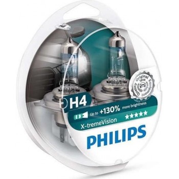 Philips X-tremeVision Xenon lamp - H4 Autolamp - 12V - 2 stuks