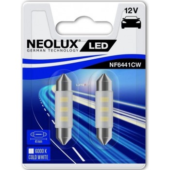 Osram Neolux LED Retrofit 6000K - Festoon 41mm - 12V/0.5W - set à 2 stuks