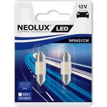 Osram Neolux LED Retrofit 6000K - Festoon 31mm - 12V/0.5W - set à 2 stuks