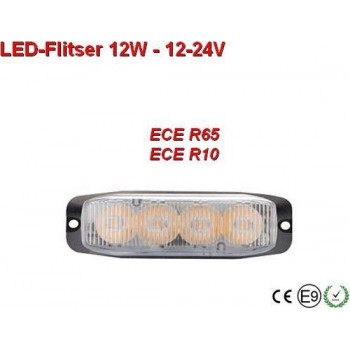 12-24v Led flitser 12W Wit R65-ECE R10