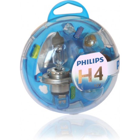 Philips autolampenset 12V H4  8-delig autolamp