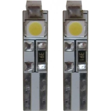 24v 3 SMD LED W3W-T5 - wit binnenverlichting