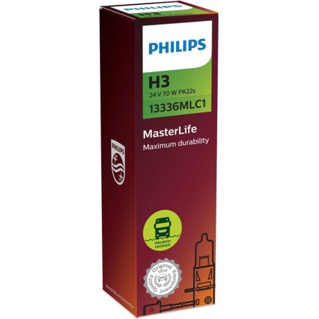 Philips MasterLife 24V H3 Halogeenlamp 70W