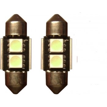 2 SMD Wit Canbus LED binnenverlichting 31mm