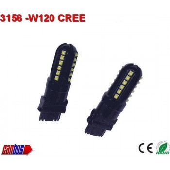 2x 3156-W120 CREE - Canbus 12/24V