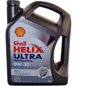 Shell Helix Ultra AV-L 0w30 - Motorolie - 5L