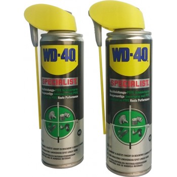 WD-40 Specialist hoogwaardige PTFE smeerspray, 2x spuitbus à 250ml