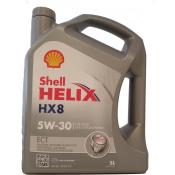 Shell Helix HX 8 ECT 5W30 motorolie Volkswagen 504.00 507.00  Mercedes Benz 229.31 229.51 5 Ltr