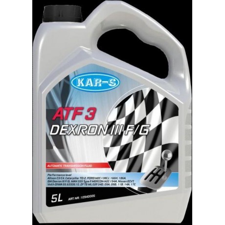 KAR-S ATF OLIE 5LT ATF3 I Stuurbekrachtigingsolie en Vernsellingsbakolie
