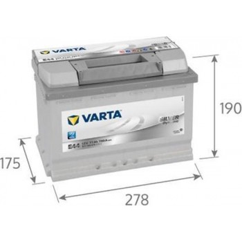 Varta Silver Dynamic E44 accu 12V 77Ah(20h)