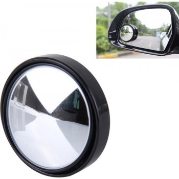 3R-035 Car Blind Spot Achteraanzicht Wide Angle Mirror, Diameter: 5cm (zwart)
