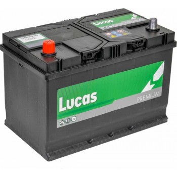 Lucas Premium Auto Accu | 12V 95AH 830 CCA | + Pool Links / - Pool Rechts | Voetbevestiging