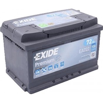 EXIDE EA722 Premium Carbon Boost 12V 72 Ah 720A Autobatterij 3661024034289