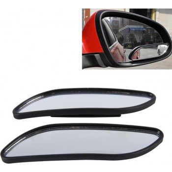 3R-067 2 STKS Auto Blinde hoek en brede achteraanzicht Groothoek verstelbare spiegel (zwart)