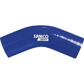 Samco Sport Samco Siliconen slang 45 graden bocht - Lengte 102mm - Ø30mm - Blauw