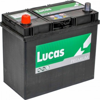 Lucas Premium Auto Accu | 12V 45AH 330 CCA | + Pool Links / - Pool Rechts |