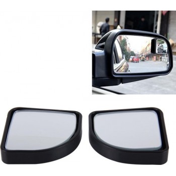3R-015 2 STKS Car Blind Spot Achteraanzicht Wide Angle Mirror, Diameter: 5cm (zwart)