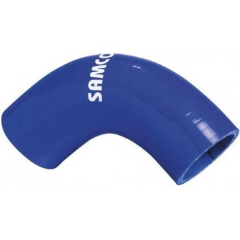 Samco Sport Samco Siliconen slang 90 graden bocht olie en diesel resistent - Lengte 63mm - Ø9.5mm - Blauw