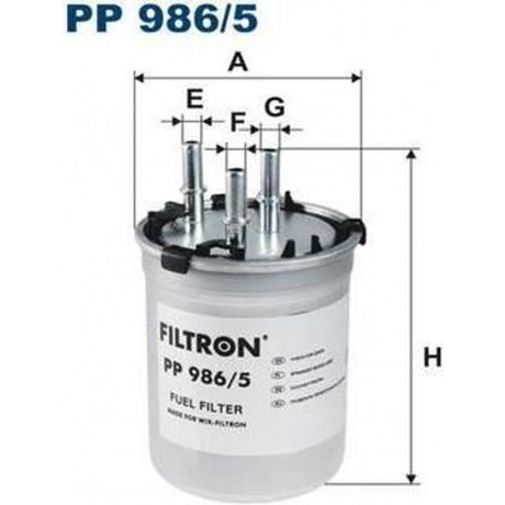 FILTRON Brandstoffilter PP986 / 5