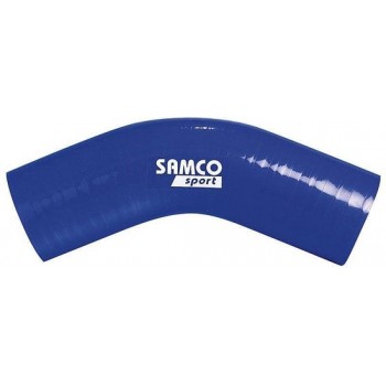 Samco Sport Samco Siliconen slang 45 graden bocht - Lengte 63mm - Ø11mm - Blauw