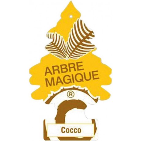 Arbre Magique Luchtverfrisser 12 X 7 Cm Cocos Geel/bruin