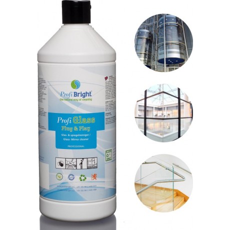Profi Glass Glasreiniger - HACCP Geschikt - Glasreiniger - Brillenreiniger - TV Reiniger - Concentraal - 1000ml