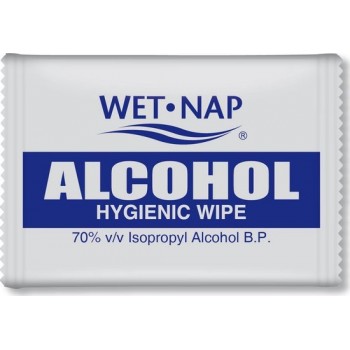 Wet-Nap Alcohol Wipe 70 Bulkpack 100 stuks