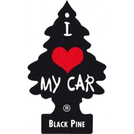 Arbre Magique Luchtverfrisser 12 X 7 Cm Black Pine Zwart