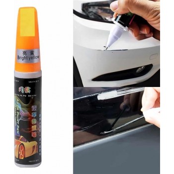 Autokrasreparatie Auto-onderhoud Krasverwijderaar Onderhoud Verfverzorging Auto-verf Pen (geel)