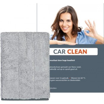 Car Clean - Auto - washandschoen van nano-vezel - auto wassen - Vaderdag Tip!
