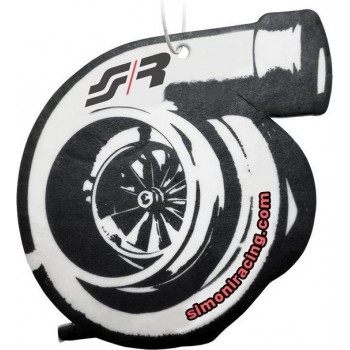 Simoni Racing Luchtverfrisser Turbo 9 X 8 Cm Denneboom Zwart/wit