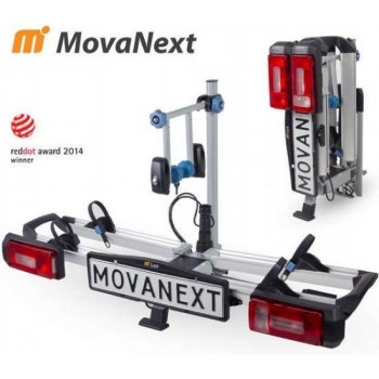 Movanext Lux Plus - Fietsendrager - 2 Fietsen - Trekhaak - Duostekker 7 en 13 Polig - Opklapbaar - Kantelbaar