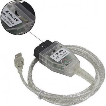 K+DCAN USB OBD2 Interface voor BMW met switch kdcan kabel inpa bmw software