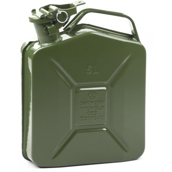 Minalco benzine jerrycan - 5 Ltr metaal - UN goedgekeurd - groen
