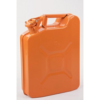 Minalco benzine jerrycan - metaal 10 Ltr - UN goedgekeurd - Oranje
