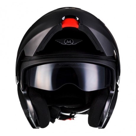 MOTO • MATT BLACK • L • Helm - Motorhelm - Systeemhelm - Scooterhelm - Motor - Scooter - Brommer