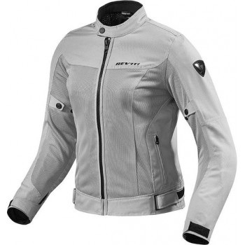 REV'IT! Eclipse Lady Silver Textile Motorcycle Jacket 36