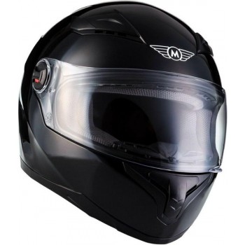 MOTO X86 Racing integraal helm scooterhelm, motorhelm met vizier, Mat Zwart, S hoofdomtrek 55-56cm