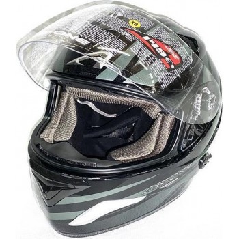 Astone Systeem Helm Graphic Target Black Gray Maat S ECE Gekwalificeerd