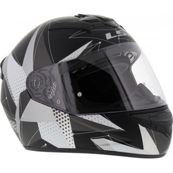 LS2 FF352 Rookie Brilliant helm mat zwart titanium