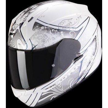 Scorpion EXO-390 Clara White Silver Full Face Helmet S