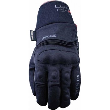 Five WFX City Short Gore-Tex Black Motorcycle Gloves M