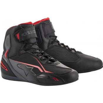 Alpinestars Faster-3 Black Gray Red Motorcycle Shoes 13