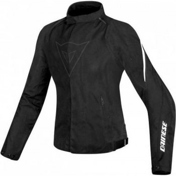 Dainese Laguna Seca D1 Lady D-Dry Black White Textile Motorcycle Jacket 46