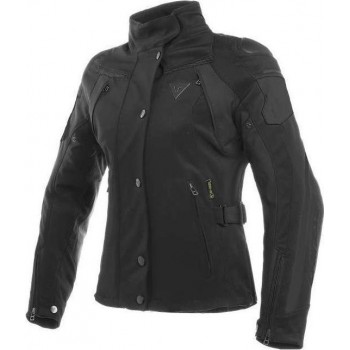 Dainese Rain Master Lady D-Dry Black Black Black Textile Motorcycle Jacket 38
