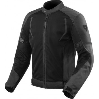 REV'IT! Torque Black Textile Motorcycle Jacket XYL